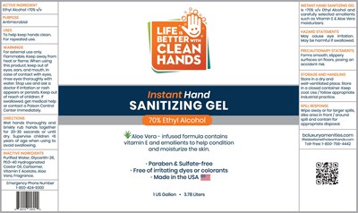 Bc Gel 1 (Clean Hands   Sanitizing Gel   Gallon)